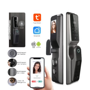 Cerradura Inteligente Tuya smart PST-AF60 con cámara Cats Eyes