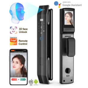 Cerradura Inteligente PST-D14TY-3D WiFi Tuya con reconocimiento facial 3D e intercomunicador